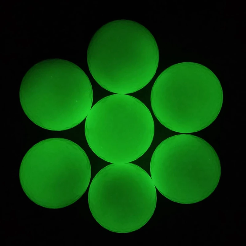 

Flash Ball Golf Evening Supplies Double Layer Phosphor Luminous Ball Ordinary Golf During the Day Fluorescent At Night