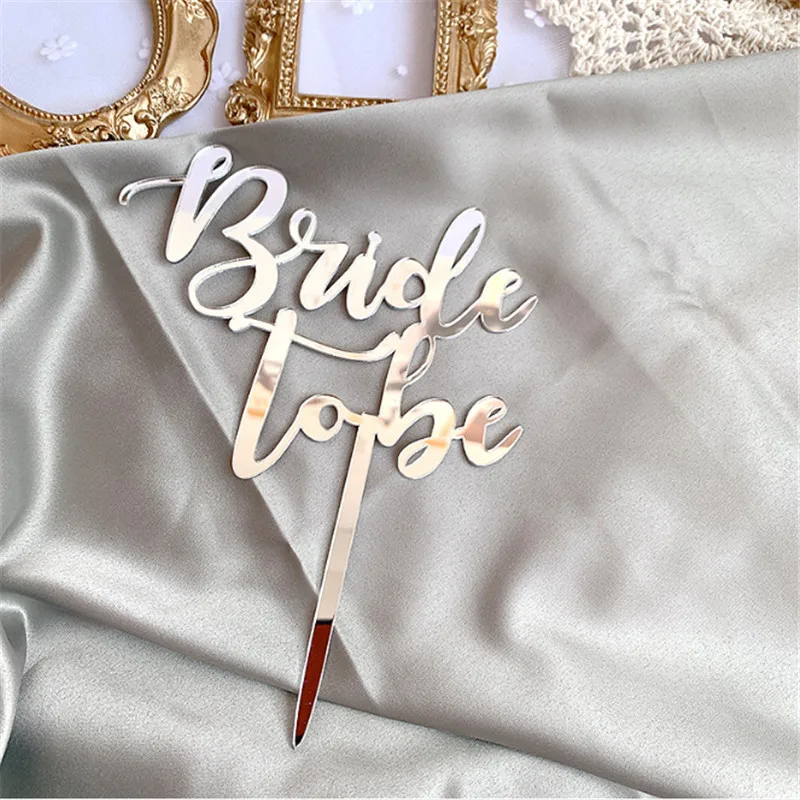 Свадебные акриловые украшения для торта Bride To Be инструменты свадебных тортов на