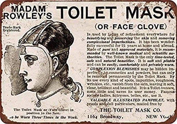 

Toilet Mask Tin Sign art wall decoration,vintage aluminum retro metal sign