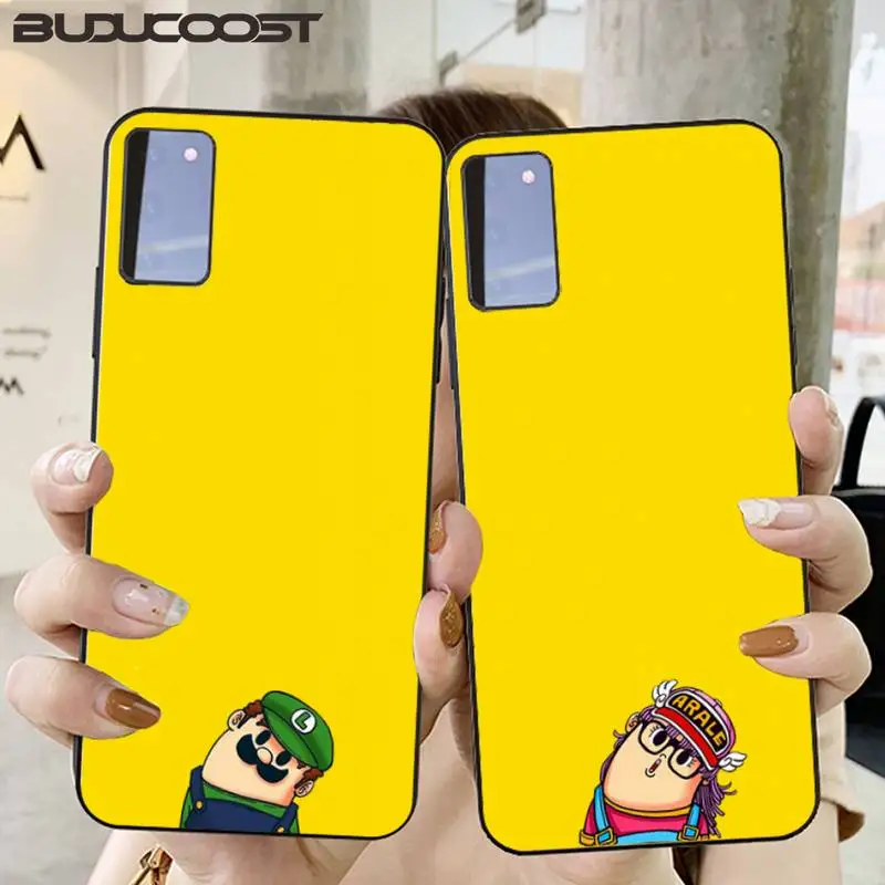 

Tilted Head Cartoon Custom Soft Phone Case For Samsung Galaxy S6 7 8 9 10 20 S6 7 Edge Plus S9 10 Plus Elite S20 UITRA
