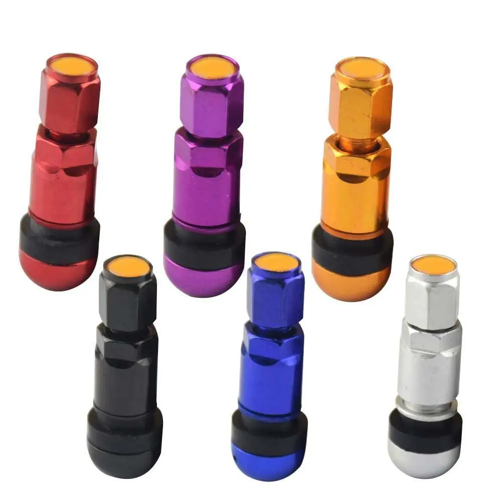 

4Pcs Universal Car Motorcycle Tubeless Wheel Tyre Valve Stems Tire Aluminum Stem Auto Replacement Parts