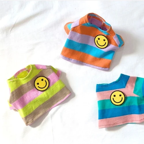 

Summer Smiley Dog Clothes Striped Suspenders T-shirt Clothes For Small Medium Dogs Yorkshire Shih Tzu Pet Clothing Dog Vest
