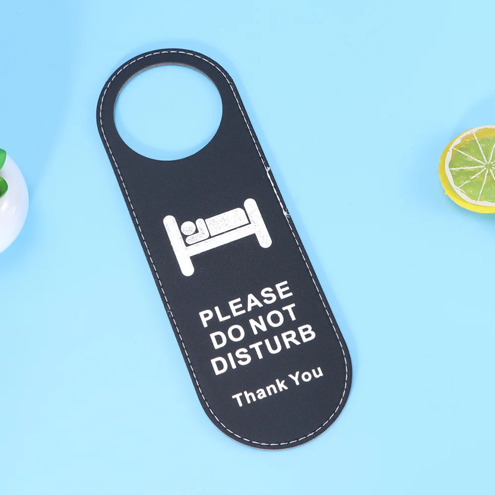 

4pcs Hotel Door Information Tag Do Not Disturb Hanging Tag Double-sided Tag