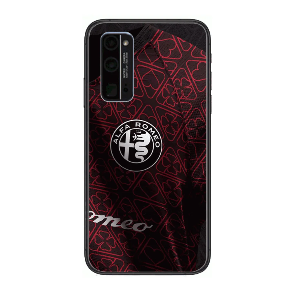 

Luxury cars Alfa R-Romeo Phone Case Hull For Huawei Honor 8 9 10 20 30 A S Lite Pro 5g i Black Back Soft Cell Cover Pretty