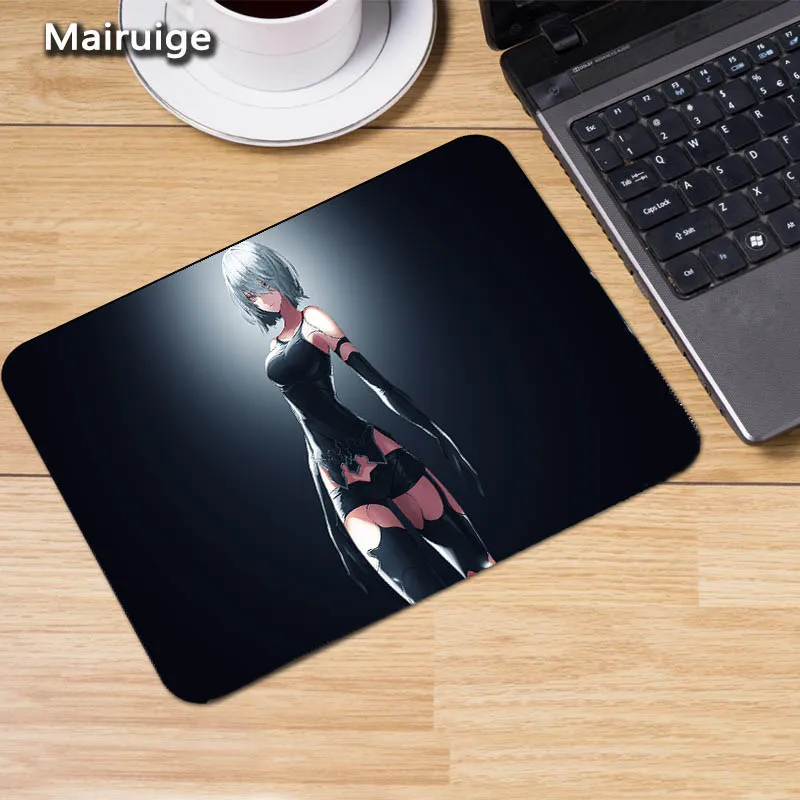 Mairuige NieR: Automata 2B A2 jorha милые девушки игровой коврик для мыши настольные коврики резиновые Противоскользящие коврики для мыши Магазин клавиатуры - Цвет: 290X250X2MM