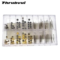 170pcsbox watch crown parts replacement assorted dome flat head watch accessories repair tool kit accessories tool kits