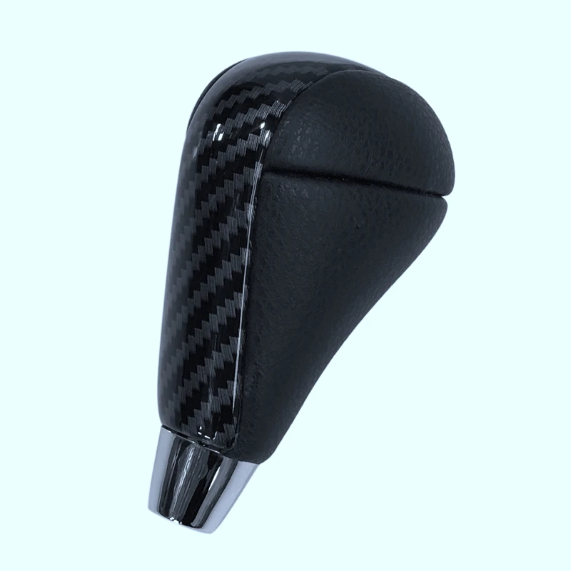 Топ!-автомобильные аксессуары из углеродного волокна ручка переключения передач