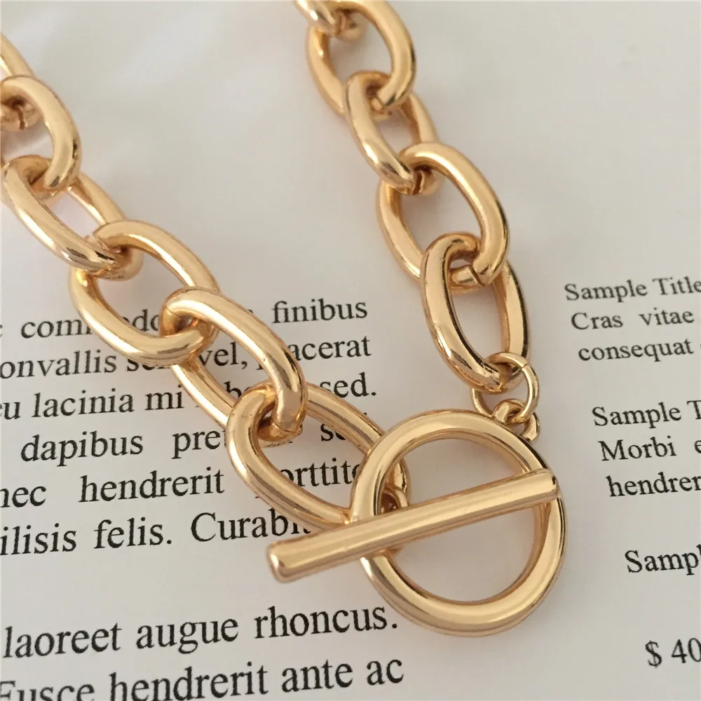 2019 новая трендовая простая цепочка со специальной застежкой ожерелье без