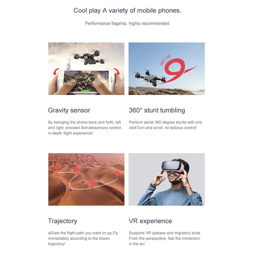 Дрон с дистанционным управлением игрушка одной камерой Hd камера складной