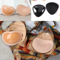 womens push up gather breast silicone pads female swimsuit underwear accessories inserts thicker sponge bra patch wholesale
