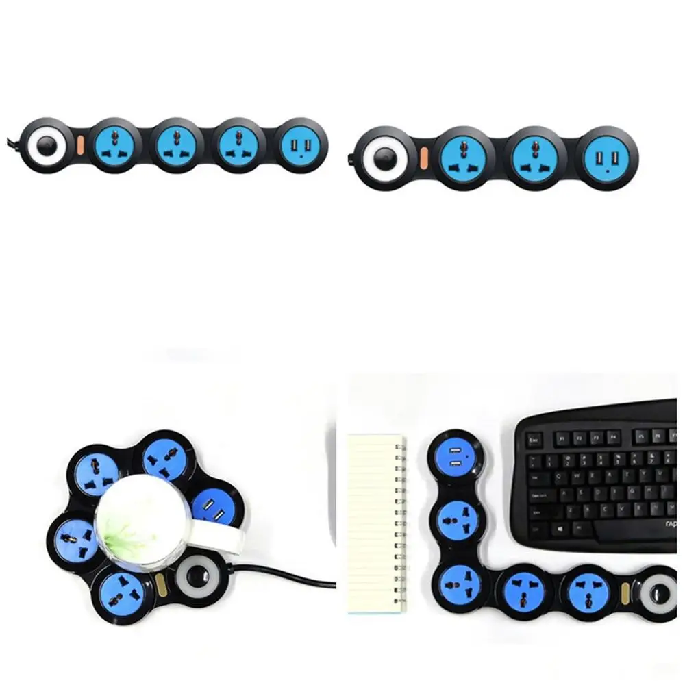 Сетевой удлинитель для защиты от перенапряжения с Usb гибкими вращающимися