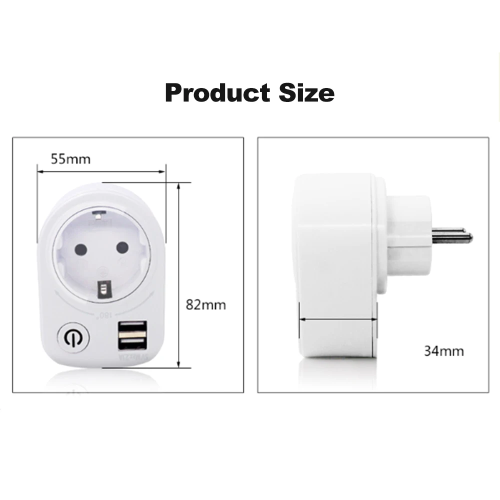 USB настенное зарядное устройство с несколькими usb портами 5 в 2 А умная розетка