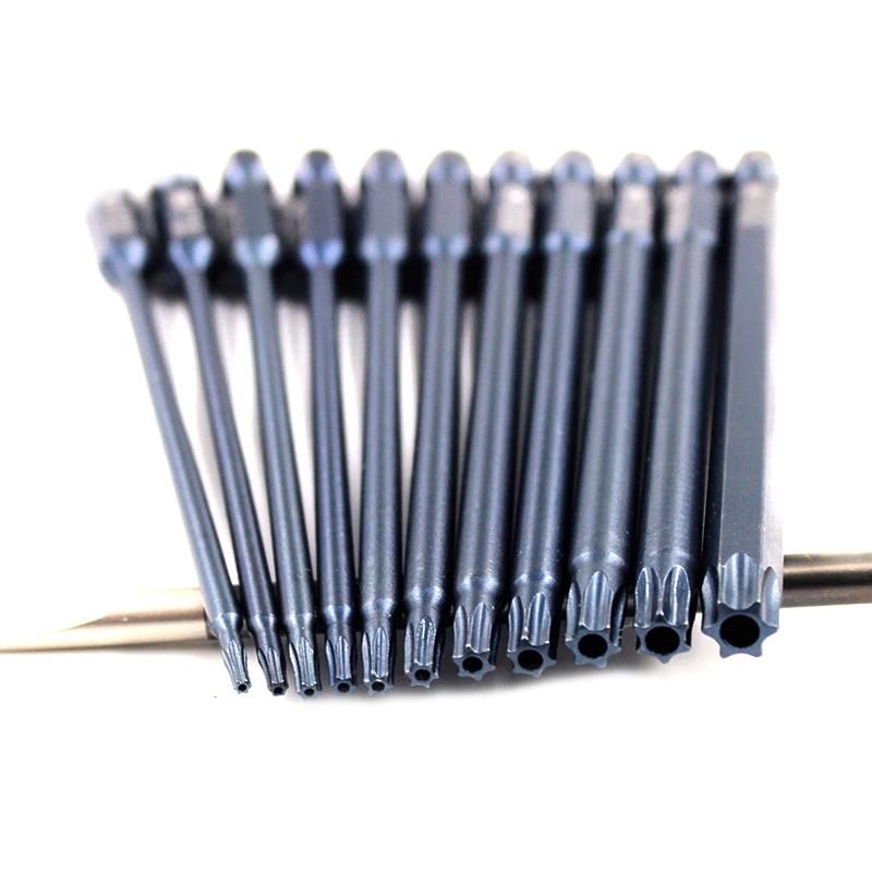Electric 50/100mm Long 1/4 Inch Hex Shank Magnetic Torx Screwdriver Bits Set | Дом и сад