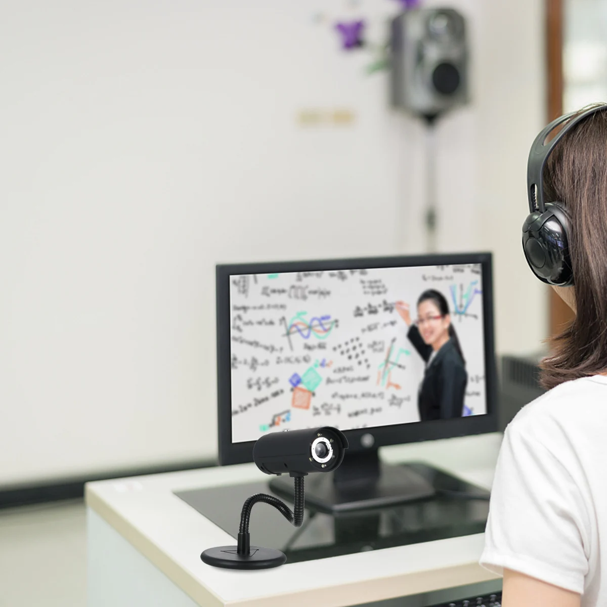 Веб-камера USB2.0 с микрофоном 480P 6 светодиодов | Компьютеры и офис