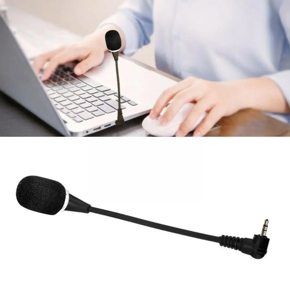 

Mini Portable Microphone 3.5mm Stereo Plug Studio Speech Mic Flexible Bending Microphone For Phone Audio Wired Mic For Pc L I5c5