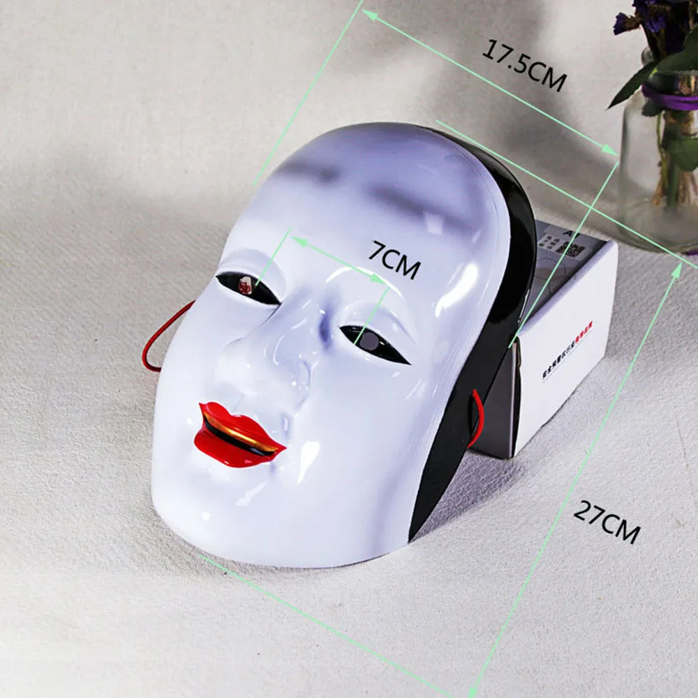 HOT Funny Noh Theater Ghost Face Mouth Women Men Cosplay Masks Masquerade Ball Party Adult 8-14 Children Xmas Halloween Mask |