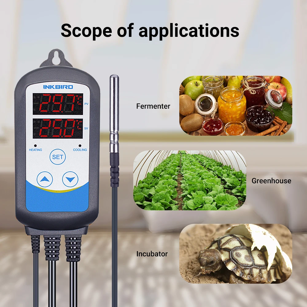 

Thermoregulator ITC-310T-B Thermostat 220V Temperature controller for 12-Period-Timer Stage Automatic Day and Night Regulating