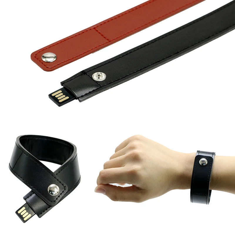 Браслет из искусственной кожи USB флеш-накопитель 32 ГБ 16 ГБ 8 ГБ 4 ГБ флеш-накопитель Флешка флеш-накопитель USB флеш-карта USB флешка браслет