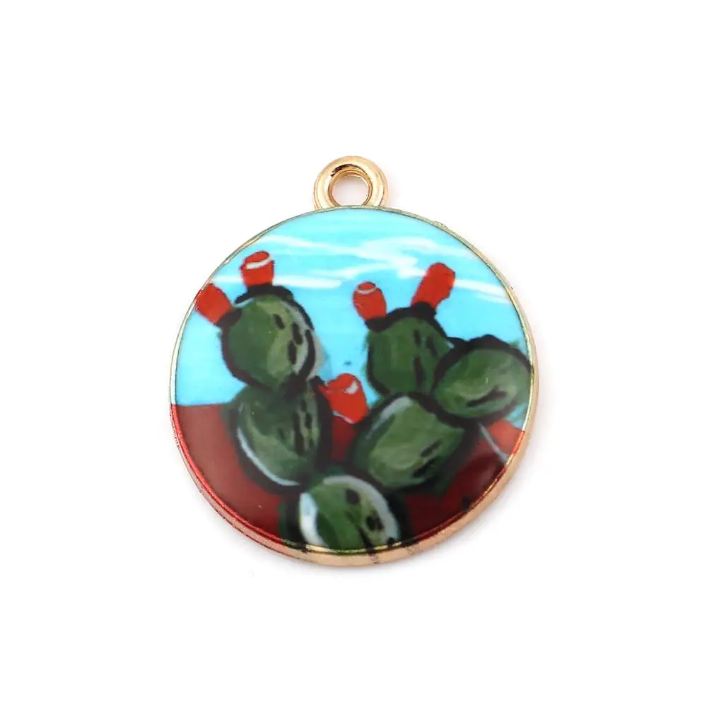 DoreenBeads новинка модные подвески из цинкового сплава круглый золотой цвет