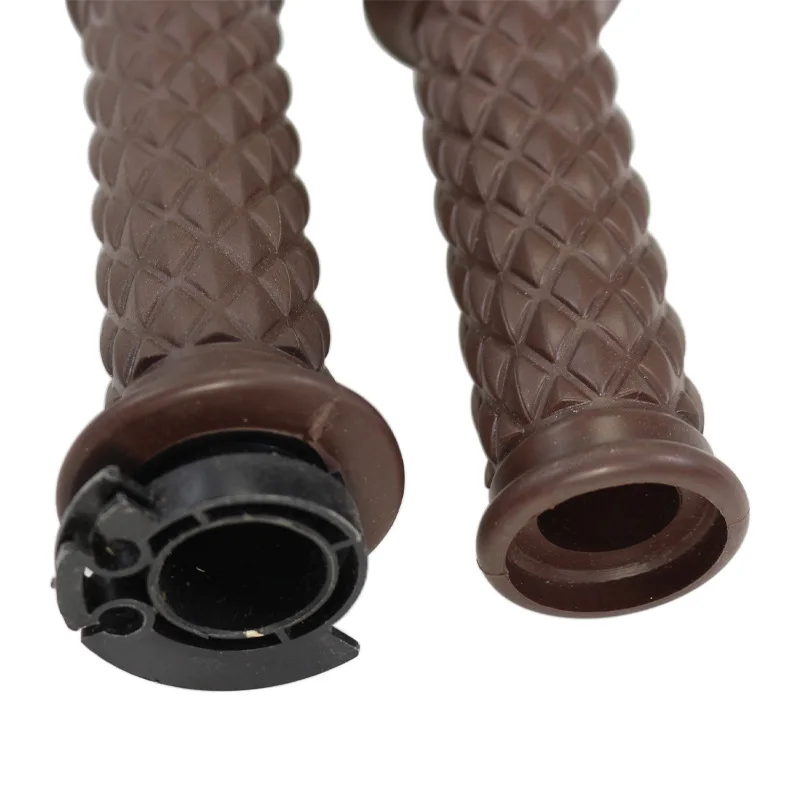 1set Universal Cafe Racer Motorcycle Non-slip Hand Grips Handlebar Throttle 7/8&quot 22mm+Bar End Caps For Harley Honda CG125 Yamaha |