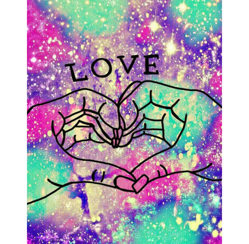 

NEW 5D DIY Full Round/Square LOVE Hand Diamond Painting Landscape AB Cross Stitch Mosaic Pictures Decor Gift