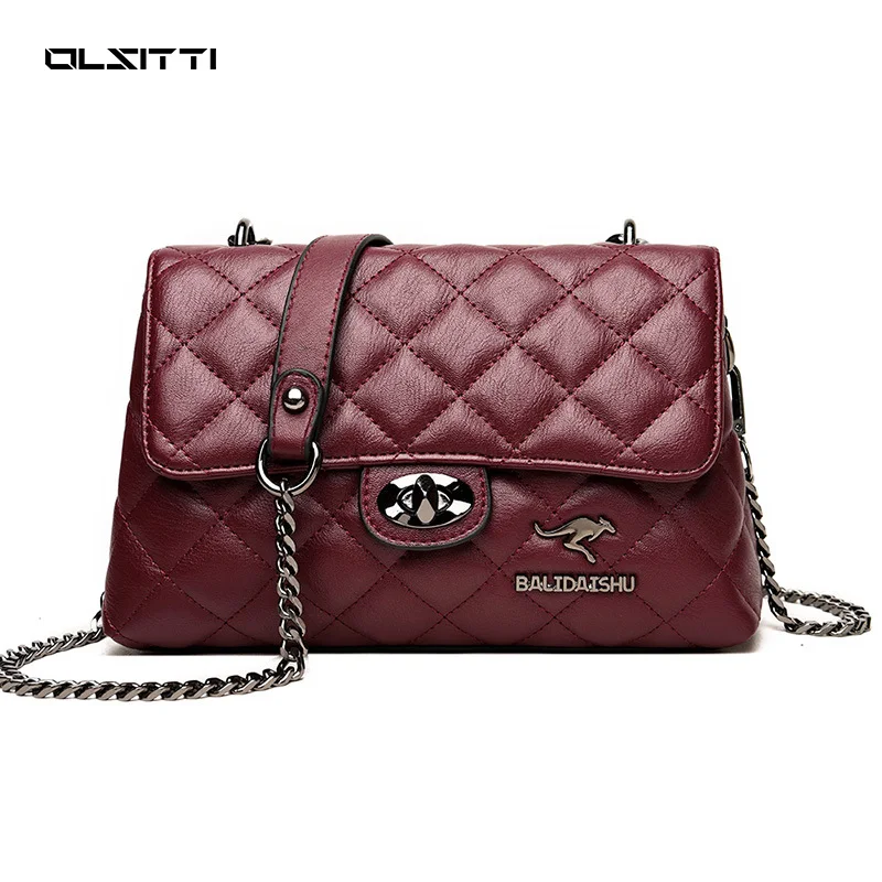 

OLSITTI High Quality Pu Leather Women Shoulder Bags for Women 2021 Designer Fashion Ladies Solid Color Crossbody Bag Sac Epaule