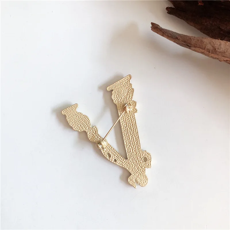 2019 Новые простые дизайнерские бутик золотые металлические стразы брошь Феникс