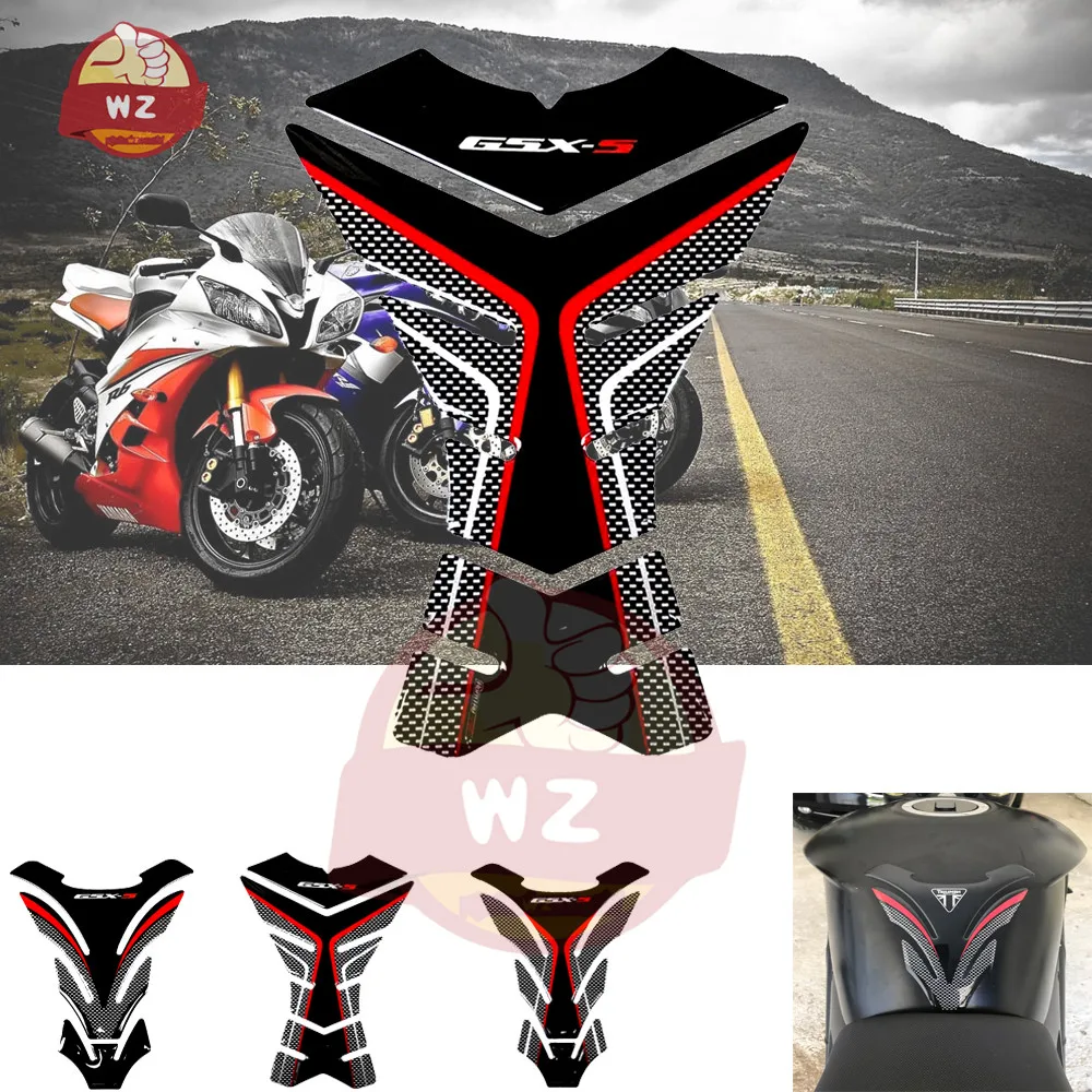 Для Suzuki GSX S1000 S1000F S750 S125 мотоцикл 3D углеродное волокно внешний вид топливного бака