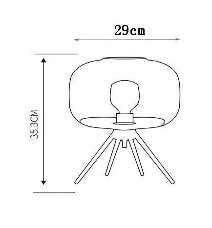 

Nordic Modern Minimalist Light Luxury Creative Personality Glass Table Lamp Living Room Bedside Bedroom Decorative Table Lamp