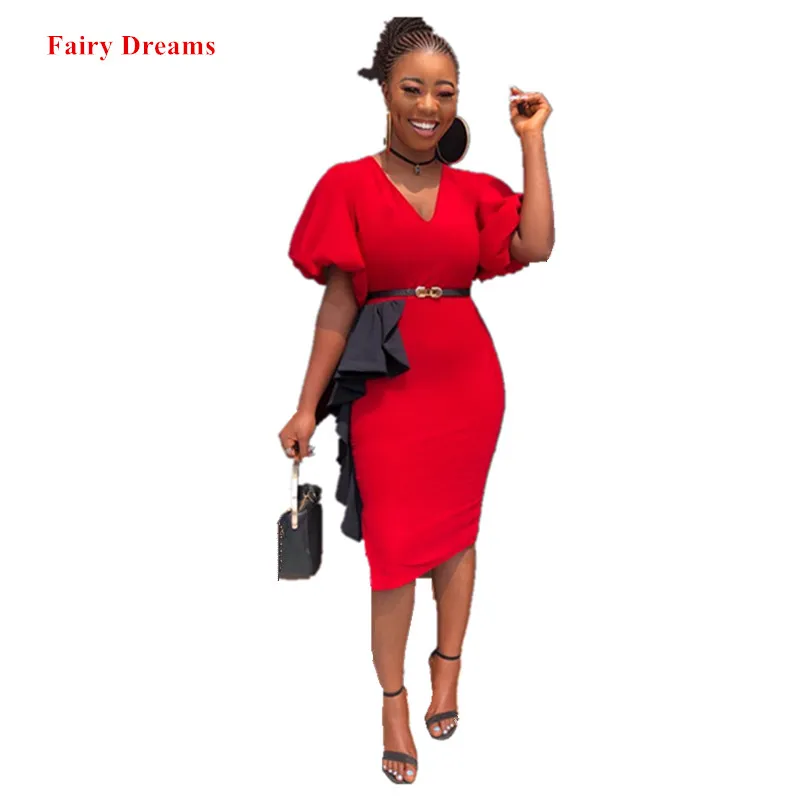 Женское платье в африканском стиле летние офисные дамские платья карандаш
