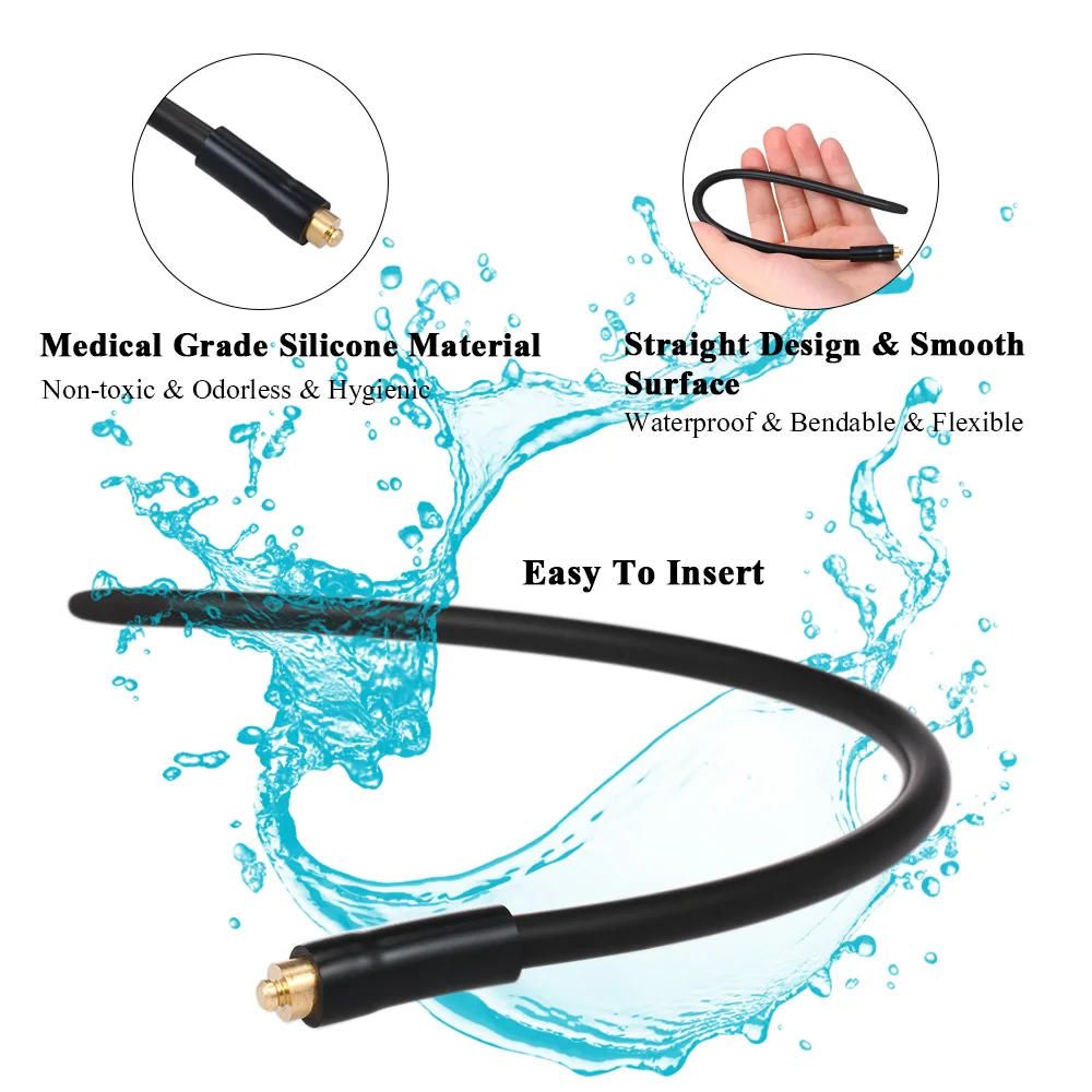 Силиконовые уретральные расширители с электрическим током заглушка для пениса