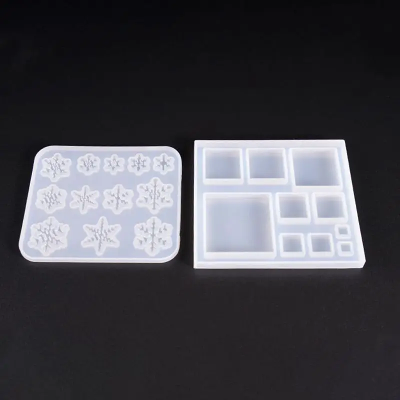

Silicone Molds Snowflake Square Jewelry Mold DIY Jewellery Making Accessories UV Resin Tool