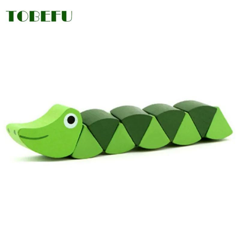 Colorful Wooden Worm Puzzles Kids Learning Educational Didactic Baby Development Toys Fingers Game for Children Montessori Gift
