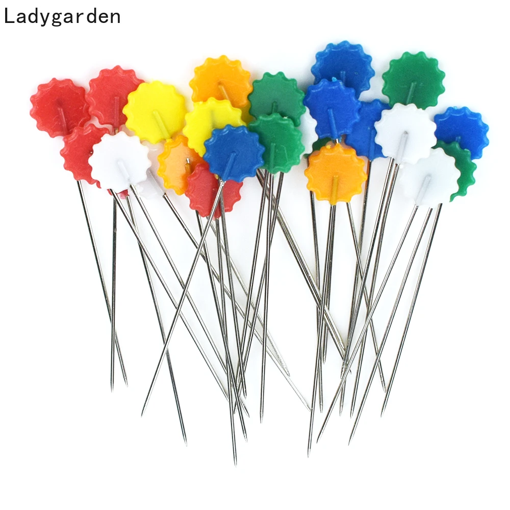

1000Pcs/Box 50MM Sewing Patchwork Pins Flower Button Head Pins Sewing Tool Needle DIY Quilting Tool Sewing Accessories