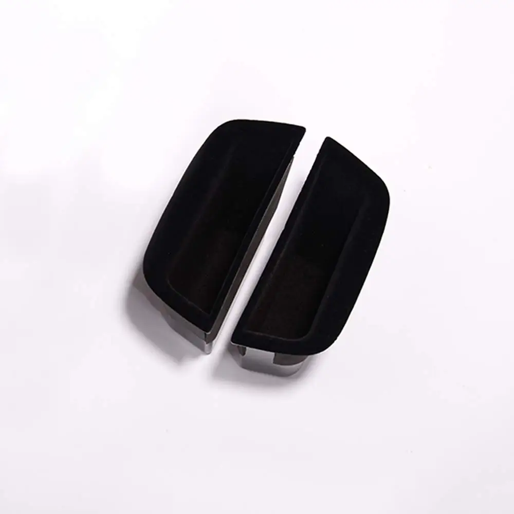 Автомобильный черная замша ручка двери ящик для хранения подлокотник перчаток