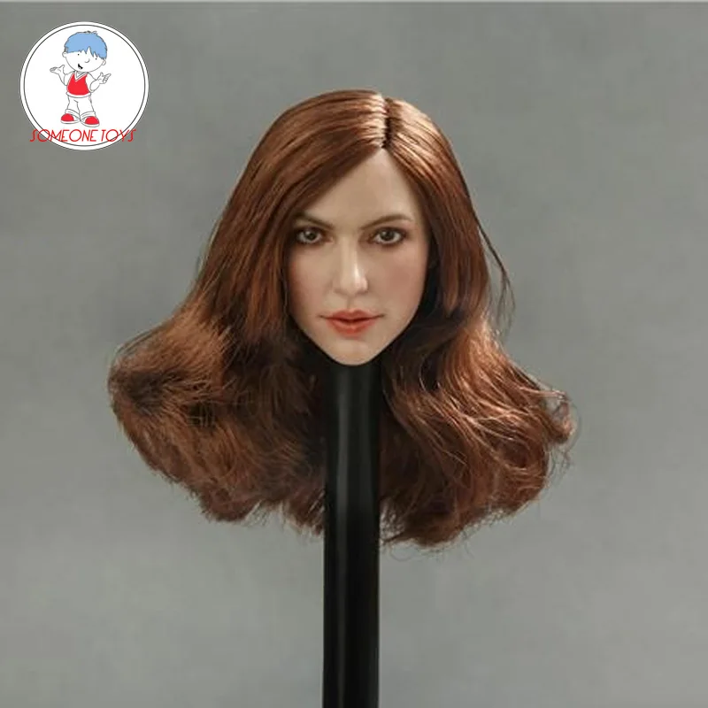 

GACTOYS GC013 1/6 Scale Female Head Sculpt Europe American blond hair Women Head Carving for 12 inch TBLeague suntan body