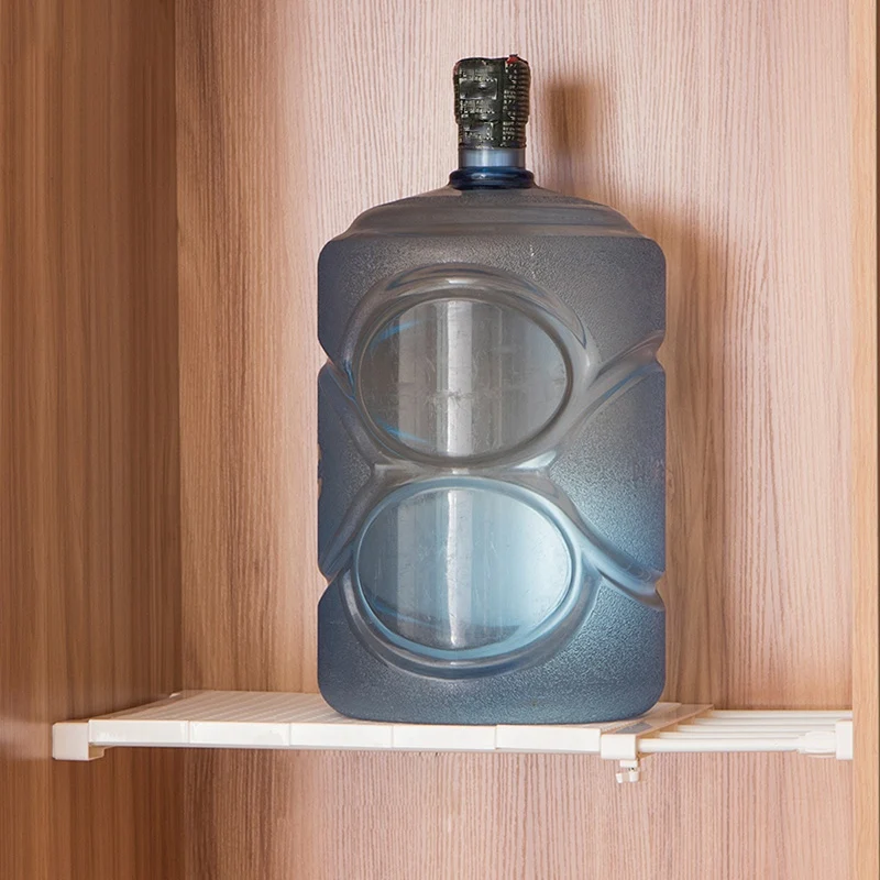 Telescopic Wardrobe Storage Rack Shelf Adjustable Kitchen Cabinet Bathroom Bl | Дом и сад