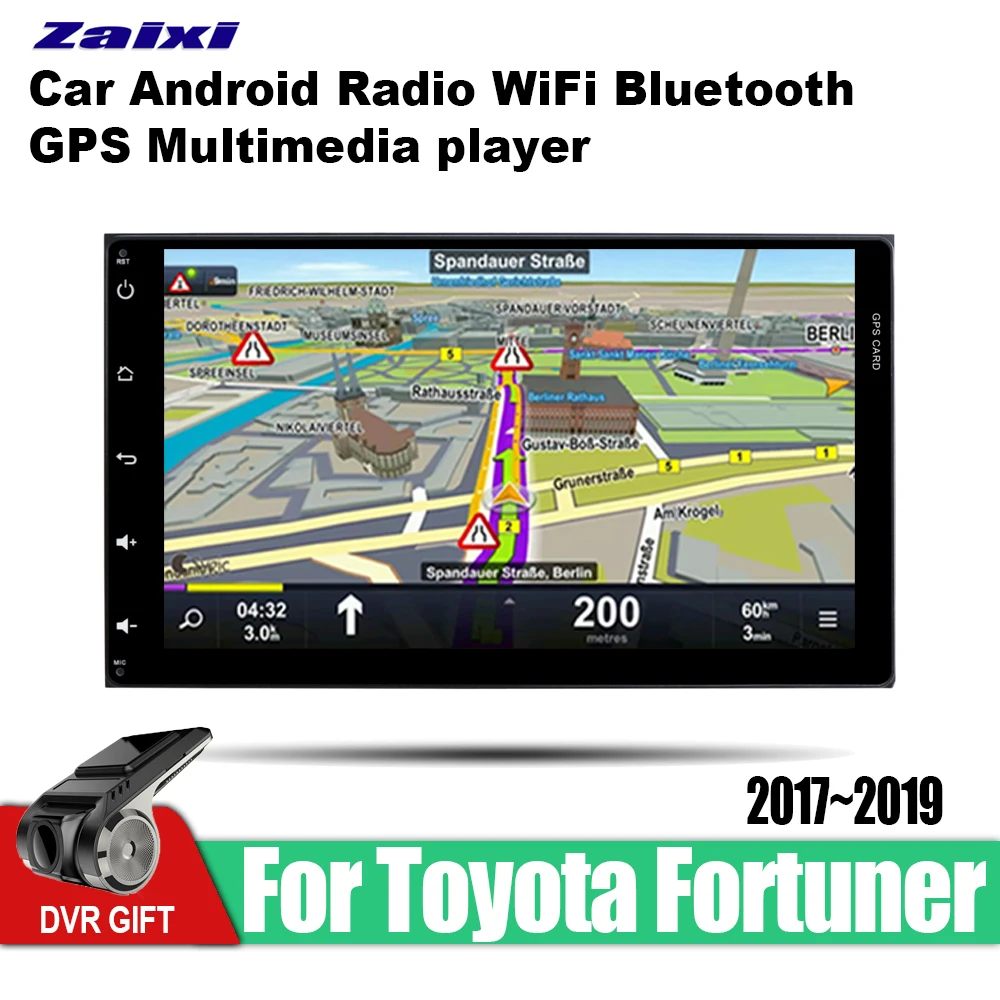 Автомобильная Мультимедийная система 2 din на Android с GPS навигацией для Toyota Fortuner 2017