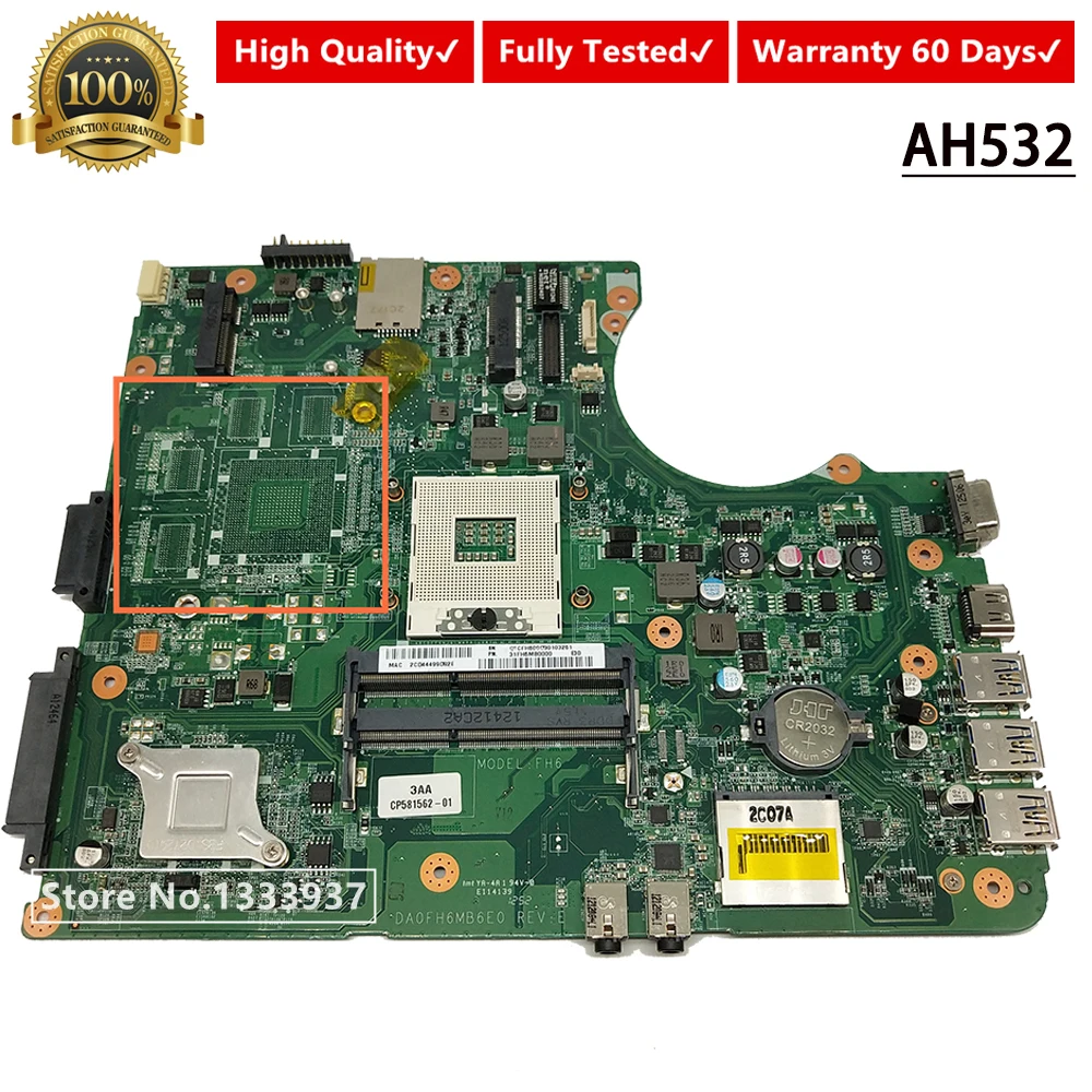 CP581562 01 DA0FH6MB6E0 материнская плата для ноутбука FUJITSU A532 AH532 FH6 Материнская карты|Платы