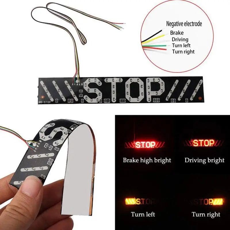 Светодиодный стоп сигнал для мотоцикла тормозной рулевая лицензия