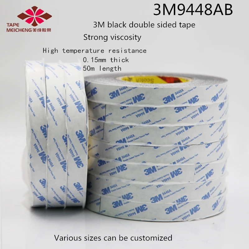 

3M#9448AB Double-Sided Adhesive Tape 3M Black Double-Sided Tape Mobile Phone Screen Double-Sided Tape Paper Nameplate Paste