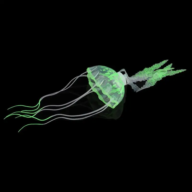 1pcs Beautiful Artificial Jellyfish Glowing Effect Fish Decoration Set Tank For Aquariums U9B6 | Дом и сад