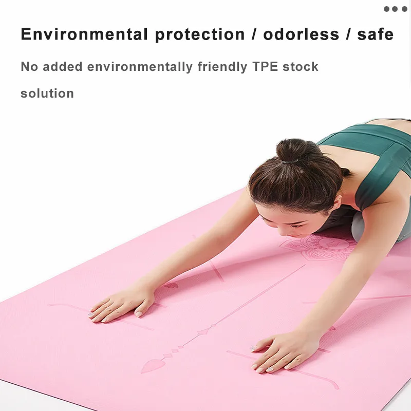 Женский Коврик для йоги из ЭВА толстый нескользящий спортивный матрас спортзала