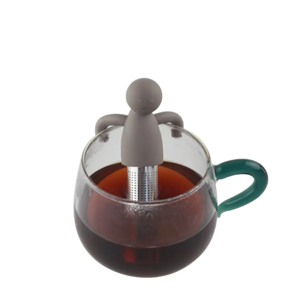 

Silicone Humanoid Tea Set Tea Leakage Tea Filter Tea Set Decoration Creative Ornament Silicone Creative Tea Maker