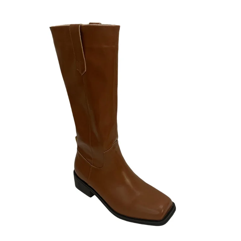 

Boots Women New 2021 Luxury Designer Female Shoes Sexy Thigh High Heels High Sexy Round Toe Fashion Mid Calf Ladies Low Med Ove