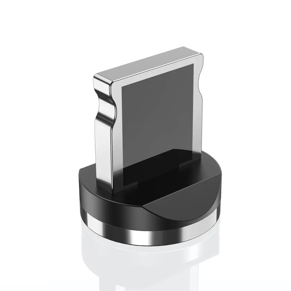 1 м нейлоновый Плетеный светодиодный индикатор Магнитный usb-кабель для быстрой зарядки кабель типа C для передачи данных Магнитный зарядный кабель микро-usb провод - Цвет: For iPhone