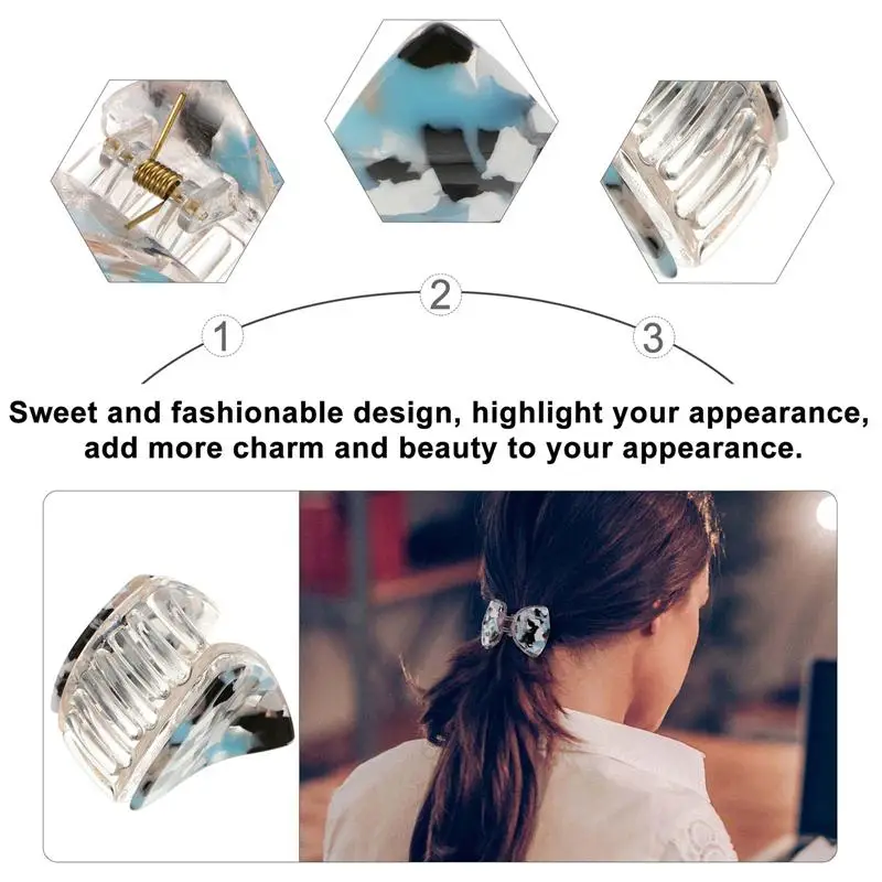 

2Pcs Fashionable Hair Clamps Stylish Hair Claw Clips Women Hair Accessories