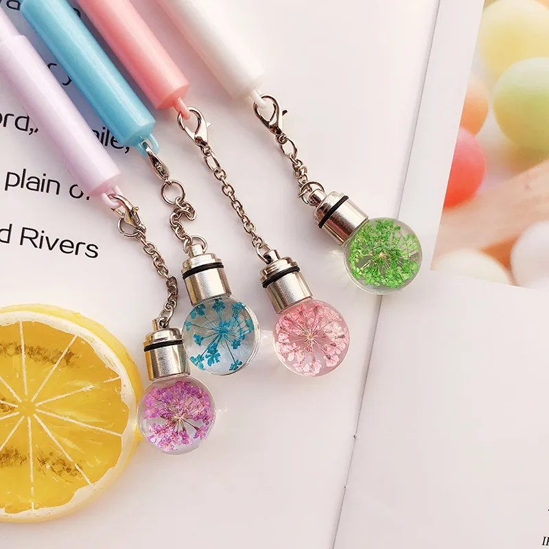 1 шт. Творческий светящийся светильник лампочка гелевая ручка с милыми цветами