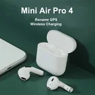 Беспроводные TWS Наушники Mini Pro 4, водонепроницаемые Hi-Fi наушники для музыки, спортивные наушники, гарнитура для смартфонов IOS, Android