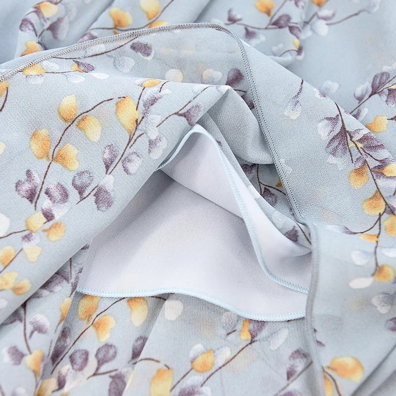 Dabuwawa Для женщин элегантные Высокая Талия юбки с цветочным узором 2019 новинка моды